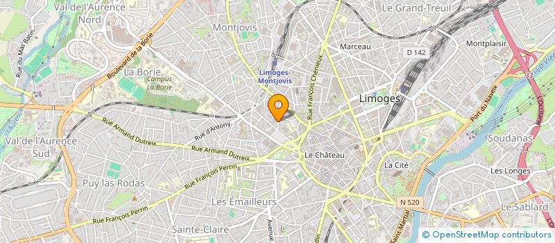 localisation de l'entreprise SCI LE LOFT DES AVOCATS à LIMOGES
