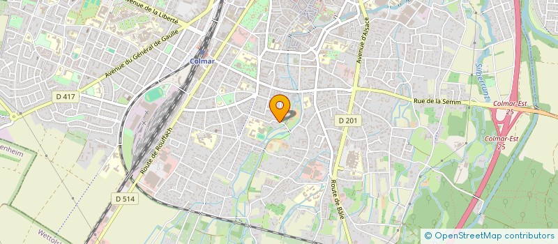 localisation de l'entreprise SCI LE LOGELBACH  COLMAR