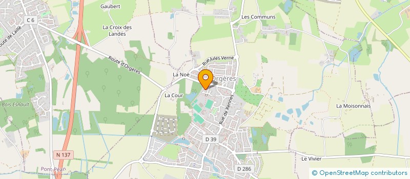 localisation de l'entreprise SCI LE LOGEO à ORGERES