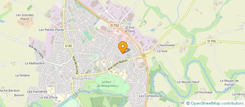 localisation de l'entreprise SCI LE LOGIS BELLOPRATAIN  BEAUPREAU-EN-MAUGES