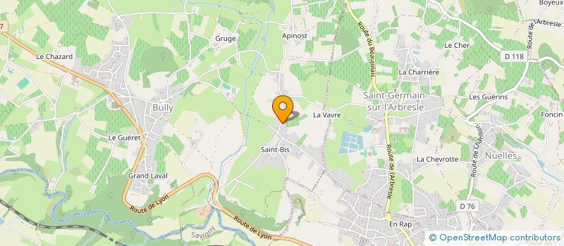 localisation de l'entreprise SCI LE LOGIS CARRELE  BULLY