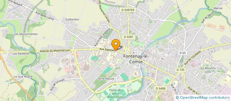 localisation de l'entreprise SCI LE LOGIS DE L'ORANGERIE  FONTENAY-LE-COMTE