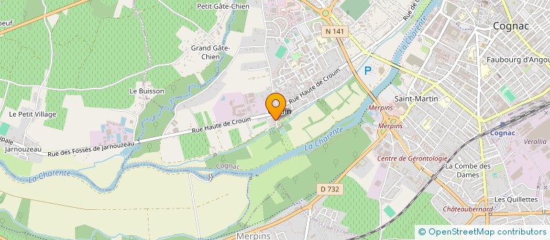 localisation de l'entreprise SCI LE LOGIS DES ECLUSES à COGNAC