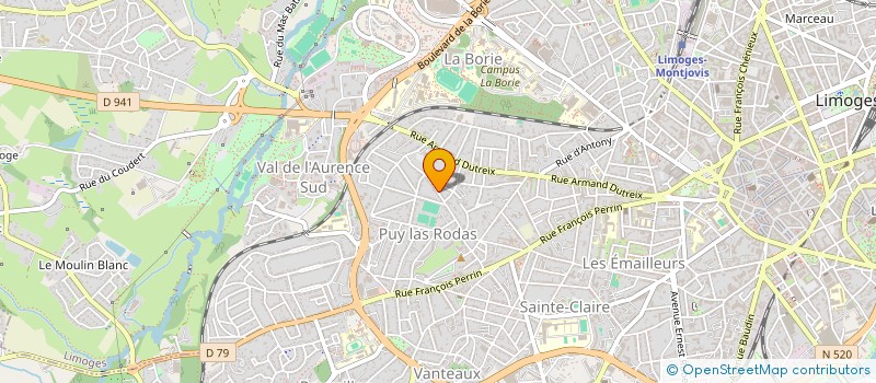 localisation de l'entreprise SCI LE LOMBARD à LIMOGES