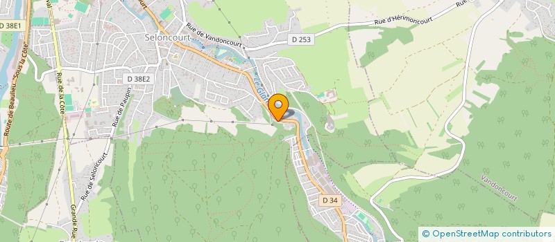 localisation de l'entreprise SCI LE LOMONT  SELONCOURT