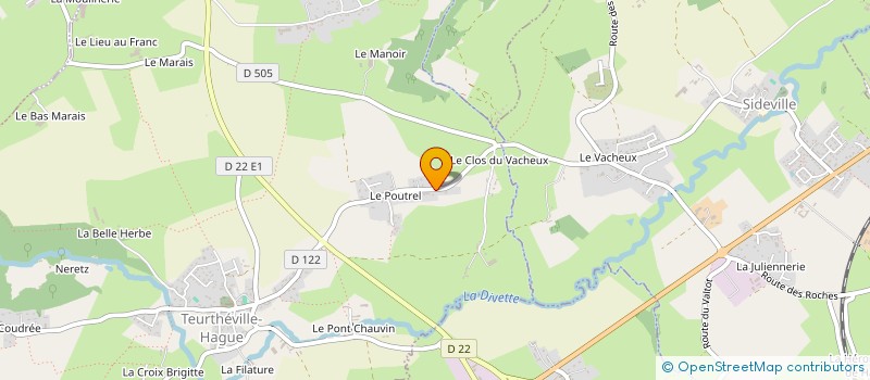 localisation de l'entreprise SCI LE LONG BOIS  TEURTHEVILLE-HAGUE