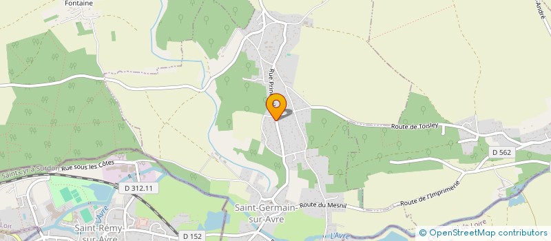 localisation de l'entreprise SCI LE LONG INVESTISSEMENT  SAINT-GERMAIN-SUR-AVRE