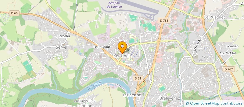 localisation de l'entreprise SCI LE LONGCHAMP  LANNION