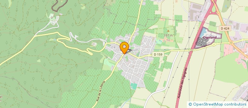 localisation de l'entreprise SCI LE LOUP  KINTZHEIM