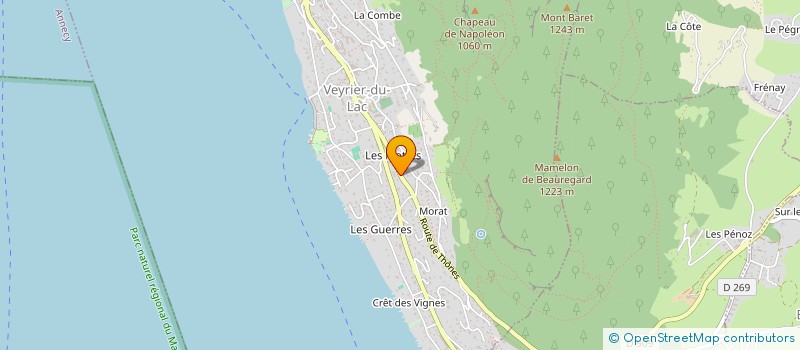 localisation de l'entreprise SCI LE LOUP  VEYRIER-DU-LAC