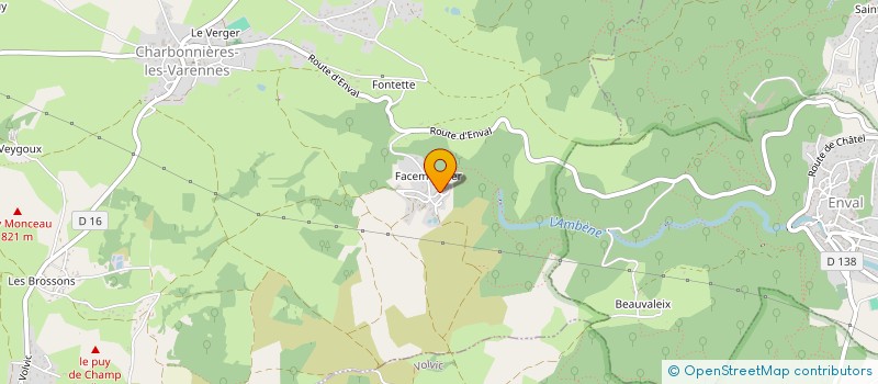 localisation de l'entreprise SCI LE LOUVRE  CHARBONNIERES-LES-VIEILLES