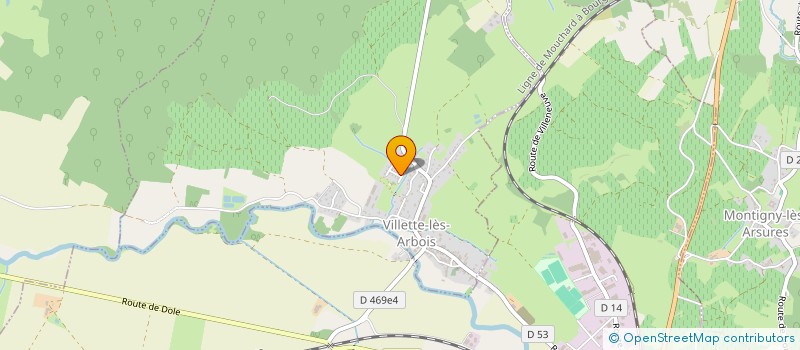 localisation de l'entreprise SCI LE LOZEROND  MESNAY