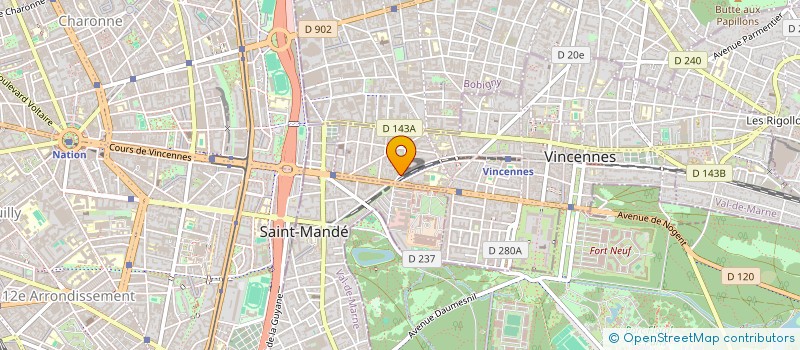 localisation de l'entreprise SCI LE LUDION à VINCENNES