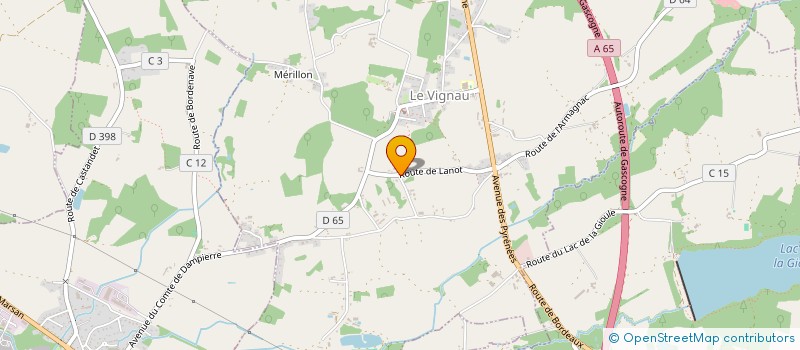 localisation de l'entreprise SCI LE LUGAT  GRENADE SUR L'ADOUR