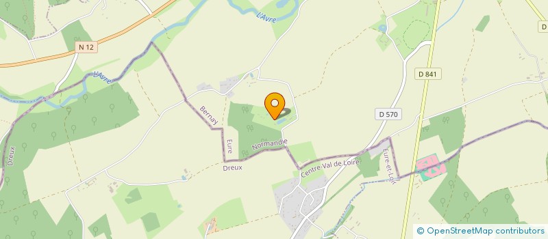 localisation de l'entreprise SCI LE LUTECE  VERNEUIL D'AVRE ET D'ITON