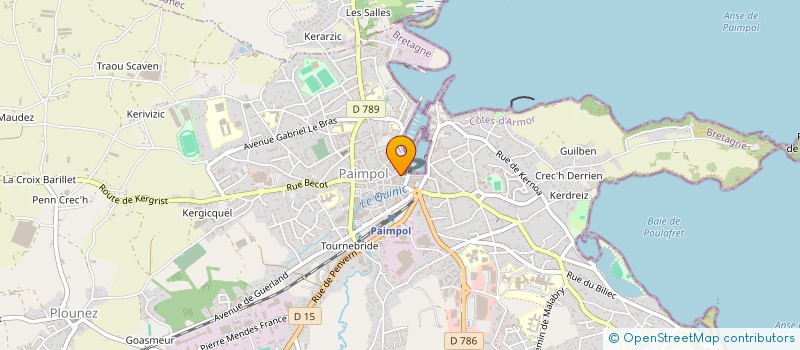 localisation de l'entreprise SCI LE LUTIN BLEU  PAIMPOL