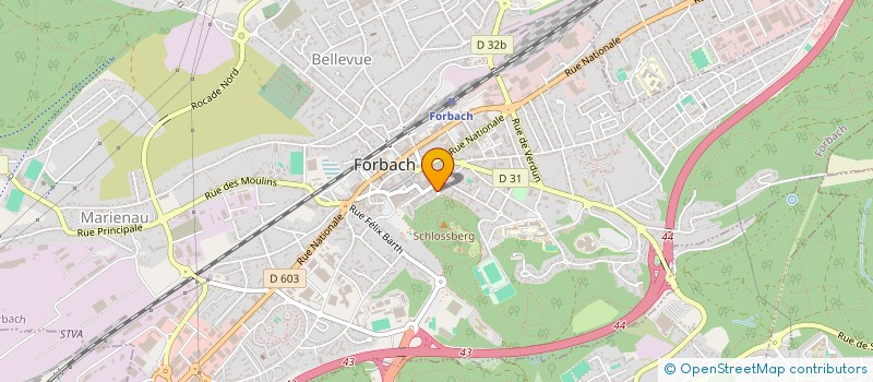 localisation de l'entreprise SCI LE LYCEE  FORBACH