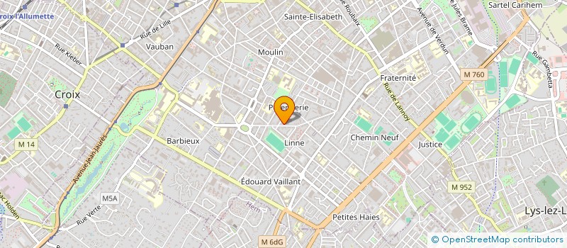 localisation de l'entreprise SCI LE LYON  ROUBAIX