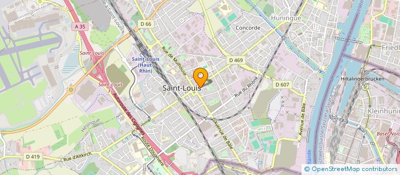 localisation de l'entreprise SCI LE LYS  SAINT-LOUIS