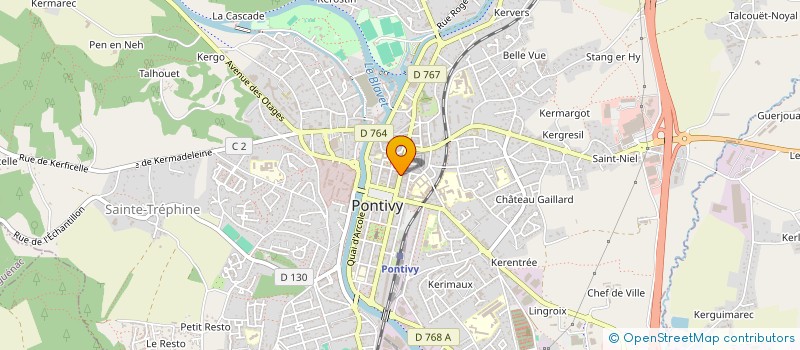 localisation de l'entreprise SCI LE LYS  PONTIVY