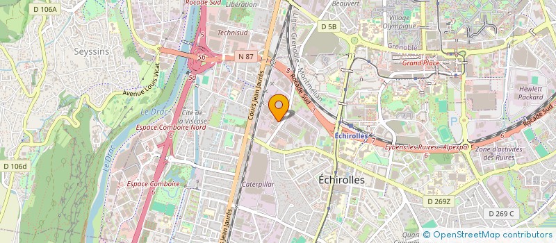 localisation de l'entreprise SCI LE LYS BLANC à ECHIROLLES
