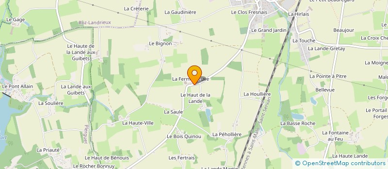 localisation de l'entreprise SCI LE LYVET  BAGUER-MORVAN