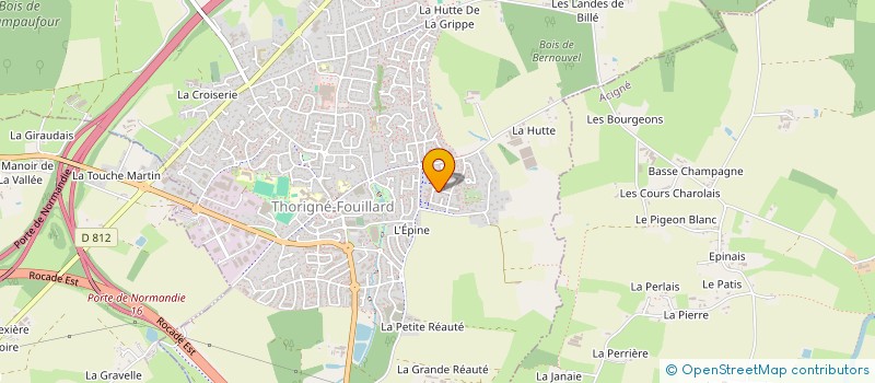 localisation de l'entreprise SCI LE MACAREUX  THORIGNE-FOUILLARD