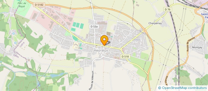 localisation de l'entreprise SCI LE MAGELLAN  HEYRIEUX