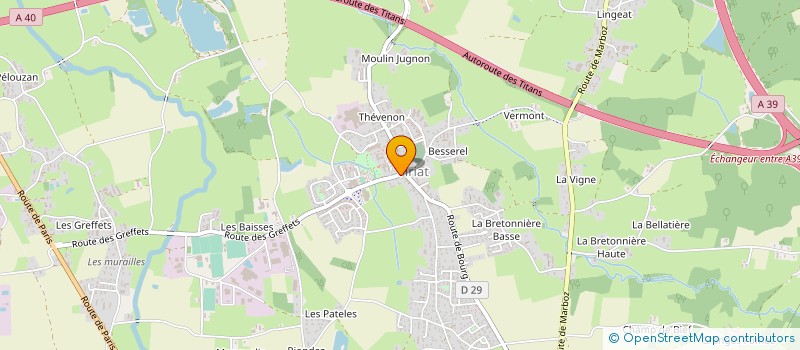 localisation de l'entreprise SCI LE MAGNIOLIA à VIRIAT