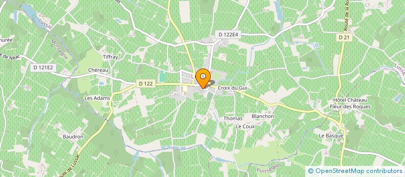 localisation de l'entreprise SCI LE MAGNOLIA à LUSSAC
