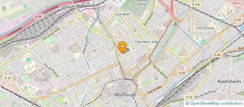 localisation de l'entreprise SCI LE MAGNOLIA  MULHOUSE