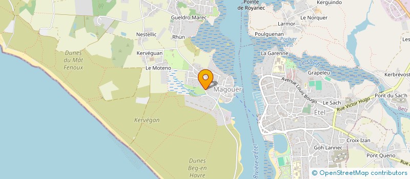 localisation de l'entreprise SCI LE MAGOUER  PLOUHINEC