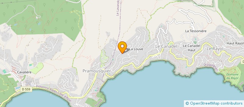 localisation de l'entreprise SCI LE MAIDO à RAYOL-CANADEL-SUR-MER