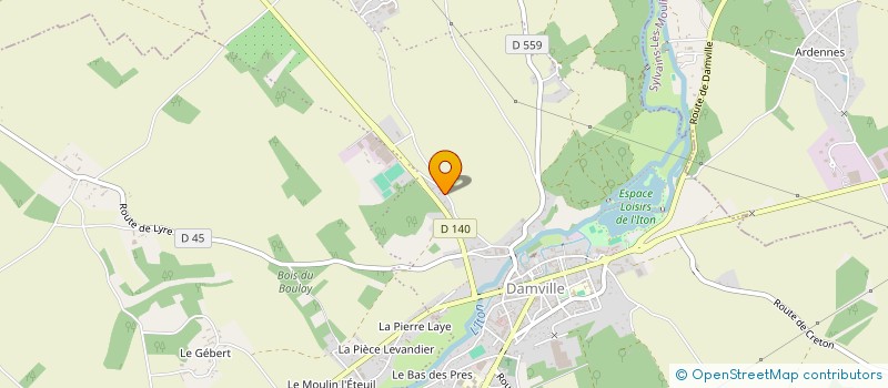 localisation de l'entreprise SCI LE MAIL DE BAUDRY  MESNILS-SUR-ITON