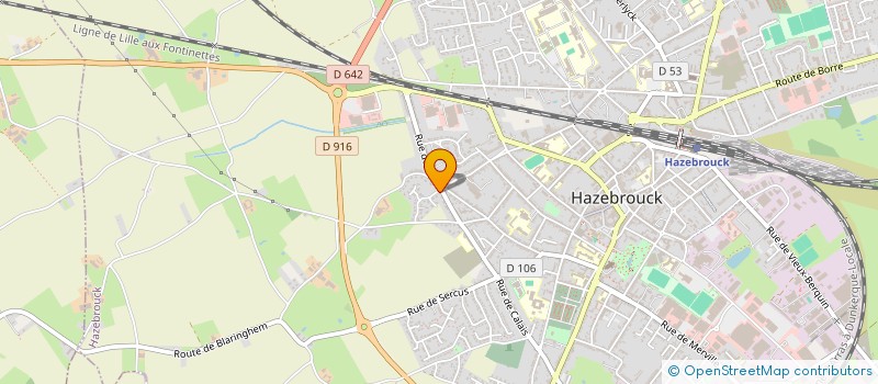 localisation de l'entreprise SCI LE MAILLET  HAZEBROUCK