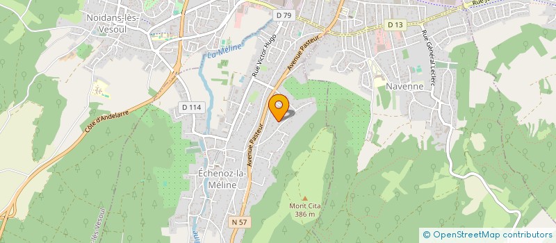 localisation de l'entreprise SCI LE MAILLET à ECHENOZ-LA-MELINE