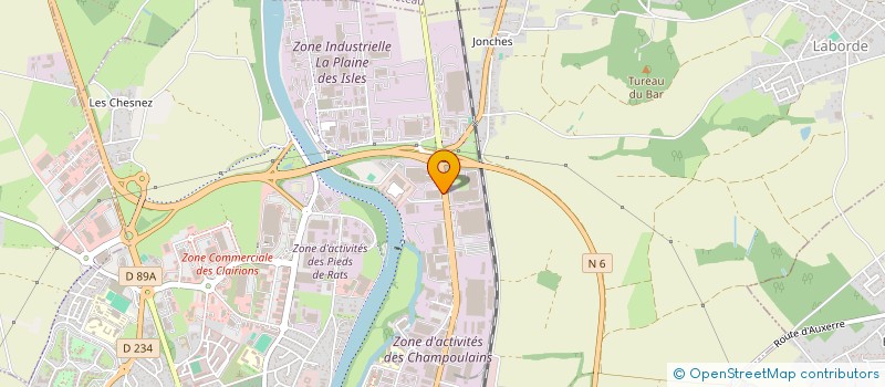 localisation de l'entreprise SCI LE MAINE LB à AUXERRE