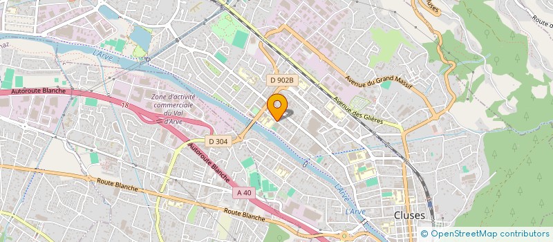 localisation de l'entreprise SCI LE MANDARIN  CLUSES