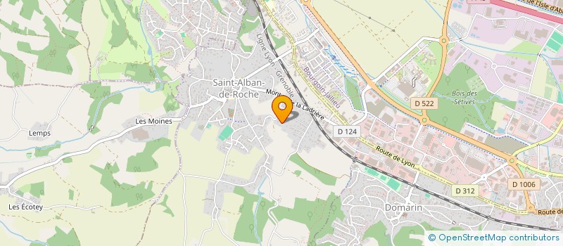 localisation de l'entreprise SCI LE MANEGE  SAINT-ALBAN-DE-ROCHE