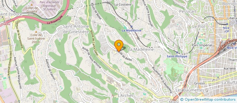 localisation de l'entreprise SCI LE MANGABEY à NICE