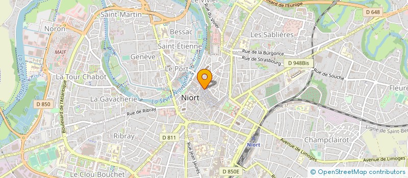 localisation de l'entreprise SCI LE MANGLIER à NIORT