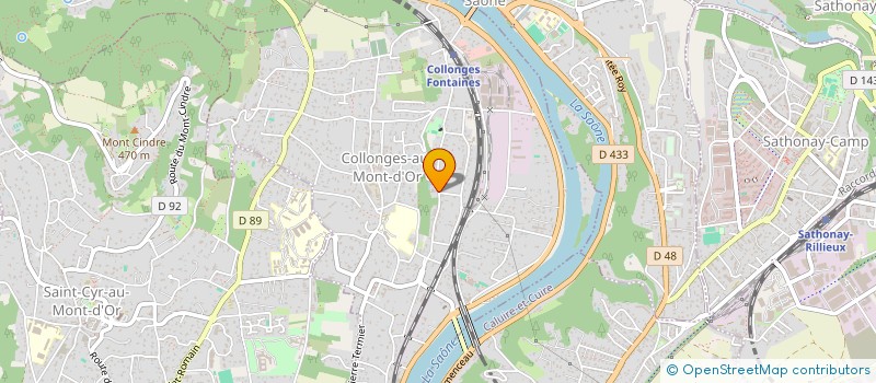 localisation de l'entreprise SCI LE MANILLON  COLLONGES-AU-MONT-D'OR