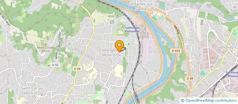 localisation de l'entreprise SCI LE MANILLON  COLLONGES-AU-MONT-D'OR