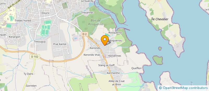 localisation de l'entreprise SCI LE MANODA  PONT-L'ABBE