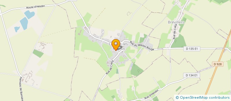 localisation de l'entreprise SCI LE MANOIR  CAPELLE-LES-HESDIN