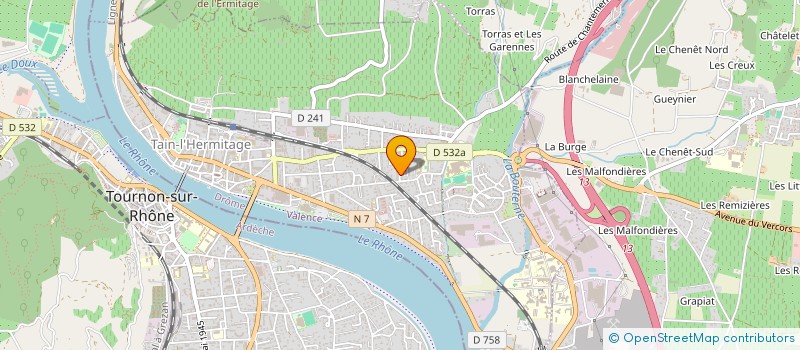 localisation de l'entreprise SCI LE MANOIR  TAIN-L'HERMITAGE