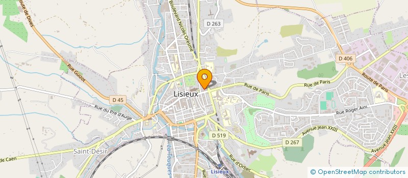 localisation de l'entreprise SCI LE MANOIR DESMARES à LISIEUX