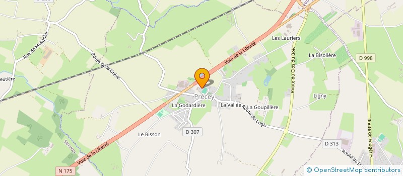 localisation de l'entreprise SCI LE MANOIR DU LOGIS  PRECEY