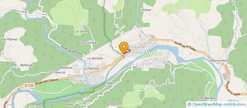 localisation de l'entreprise SCI LE MANOIR DU PRE  SAINT-FORTUNAT-SUR-EYRIEUX