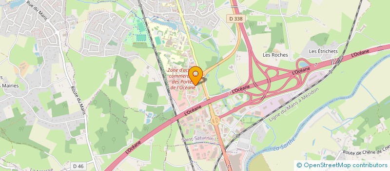 localisation de l'entreprise SCI LE MANS à SAINT-SATURNIN